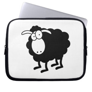 Zwarte Schapen Zak Laptop Sleeve