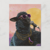 Zwarte Schapen Zanger Briefkaart (Voorkant)