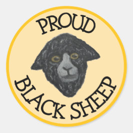 zwarte schapengele Sticker