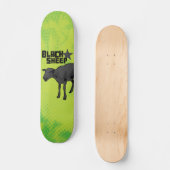 Zwarte schapskateboard skateboard (Voorkant)