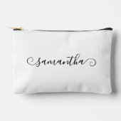 Zwarte Schattigee krul Handtekening Naam Etui (Voorkant)