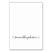 Zwarte Schattigee krul Handtekening Volledige naam Kaart (Voorkant)