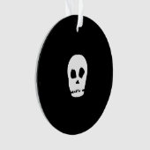 Zwarte schedel en vlinder Ornament (voorkant)