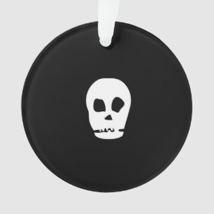 Zwarte schedel en vlinder Ornament