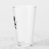 Zwarte Schedel glazen tumbler (Links)