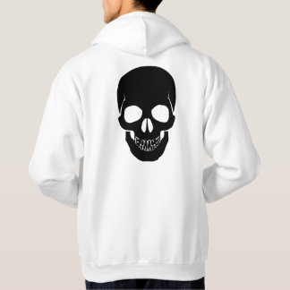 Zwarte schedel hoodie