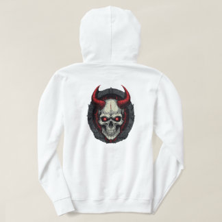 Zwarte schedel hoodie