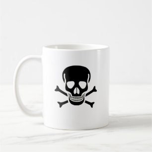 Zwarte Schedel mok koffie mok