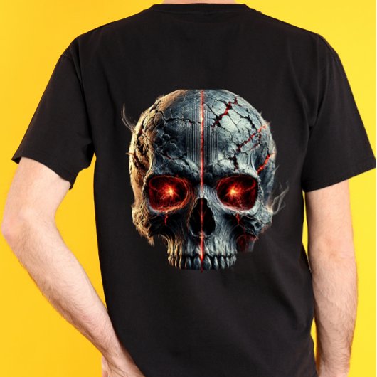 zwarte schedel t-shirt