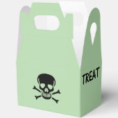 Zwarte Schedel Trick Behandel groene gevel gunst d Bedankdoosjes (Open)