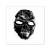 Zwarte schedel zelfinktende stempel (Design)