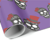 Zwarte schedels Duo Thunder_Cove Cadeaupapier (Rol Hoek)