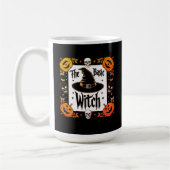 Zwarte schedels Halloween heks Pet Koffiemok (Links)