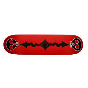 zwarte schedels skateboard
