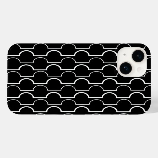 Zwarte schelpdieren Case-Mate iPhone case (Achterkant (horizontaal))