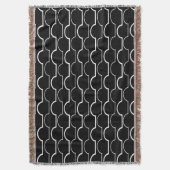 Zwarte schelpdieren deken (Voorkant Verticaal)