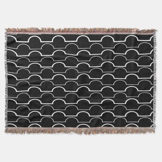 Zwarte schelpdieren deken (Voorkant)