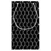 Zwarte schelpdieren klein cadeauzakje (Achterkant)