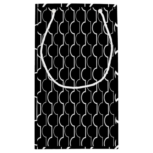 Zwarte schelpdieren klein cadeauzakje (Achterkant)