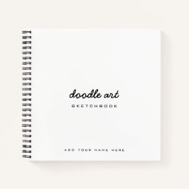 zwarte schets van doedel notitieboek