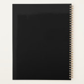 Zwarte schilderlijn & moderne gouden geometrische  planner (Achterkant)