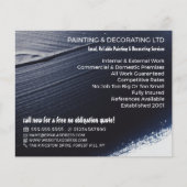 Zwarte schilderlijn, schilder en decorator flyer (Voorkant)