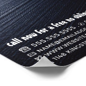 Zwarte schilderlijn, schilder en decorator poster (Hoek)