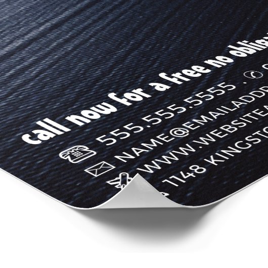 Zwarte schilderlijn, schilder en decorator poster (Hoek)