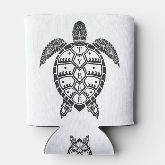 zwarte schildpad blikjeskoeler (Achterkant)