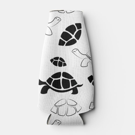 Zwarte schildpad flesjeskoeler (Voorkant)