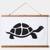 Zwarte schildpad hangend wandkleed (Voorkant 3)