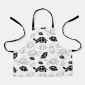 Zwarte schildpad schort (Voorkant)