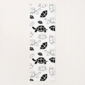 Zwarte schildpad yogamat (Achterkant)