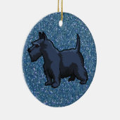 zwarte schnauzer keramisch ornament (Rechts)