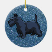 zwarte schnauzer keramisch ornament (Achterkant)