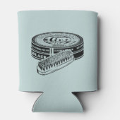 Zwarte schoen polish tin blikjeskoeler (Achterkant)