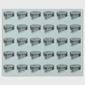 Zwarte schoen polish tin cadeaupapier (Vlak)
