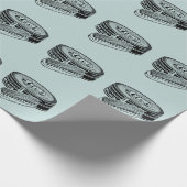 Zwarte schoen polish tin cadeaupapier (Hoek)