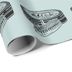 Zwarte schoen polish tin cadeaupapier
