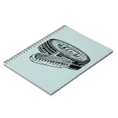 Zwarte schoen polish tin notitieboek (Linkerzijde)