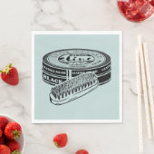 Zwarte schoen polish tin servet (Insitu)