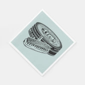 Zwarte schoen polish tin servet (Hoek)