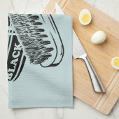 Zwarte schoen polish tin theedoek (Quarter Fold)