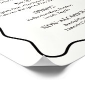 Zwarte Schoenen De knoop vastbinden Vrijgezellenfe Poster (Hoek)