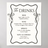 Zwarte Schoenen De knoop vastbinden Vrijgezellenfe Poster (Voorkant)