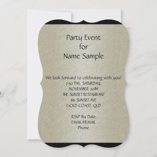 Zwarte schoenen Wijnglas Birthday Party Kaart (Achterkant)