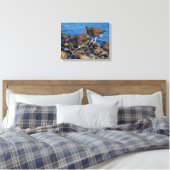 Zwarte Scholekster Zie, Zwarte Scholekster Doe Canvas Afdruk (Insitu (Slaapkamer))