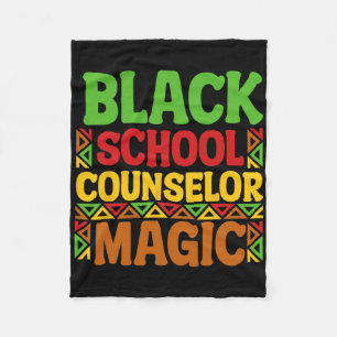 Zwarte School Counselor Magie Zwarte Geschiedenis  Fleece Deken