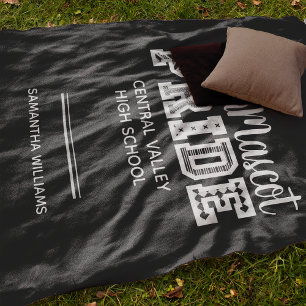 Zwarte School Pride Mascot Name Fleece Blanket