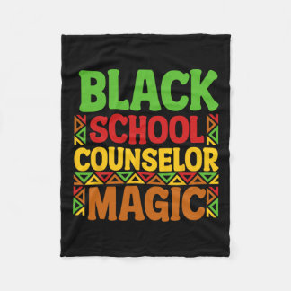 Zwarte schooladviseur Magic Black History Maand T Fleece Deken